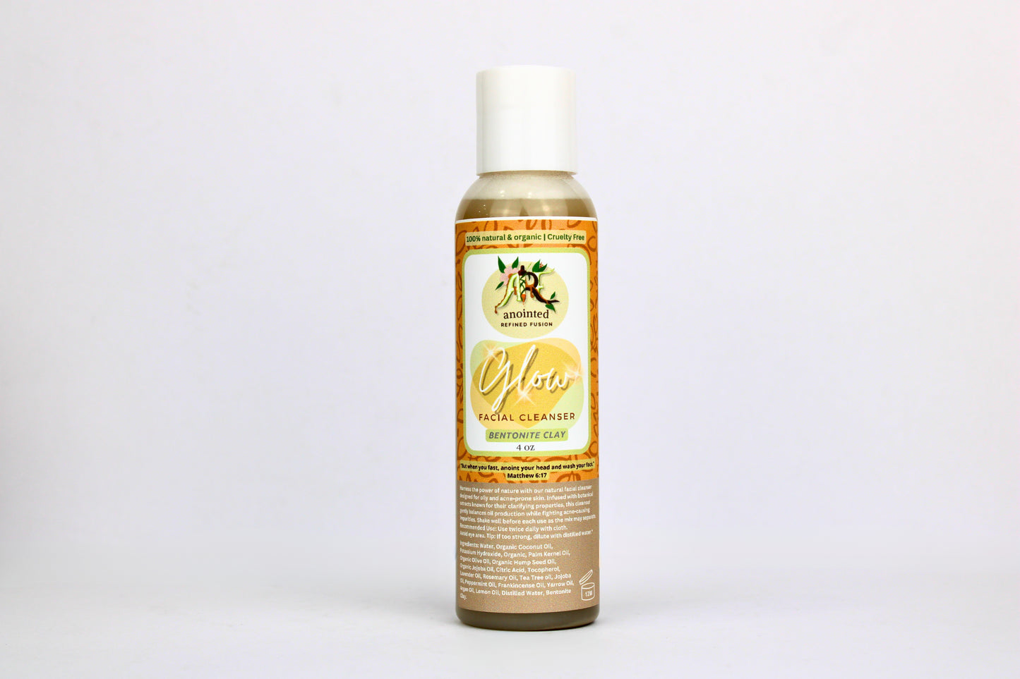 Glow with Bentonite clay Facial cleanser (Acne be Gone)