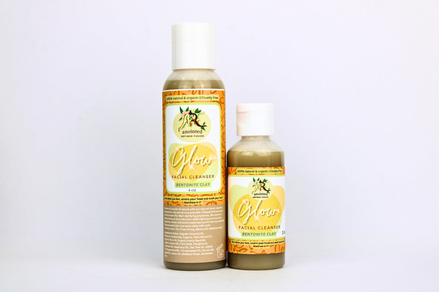 Glow with Bentonite clay Facial cleanser (Acne be Gone)